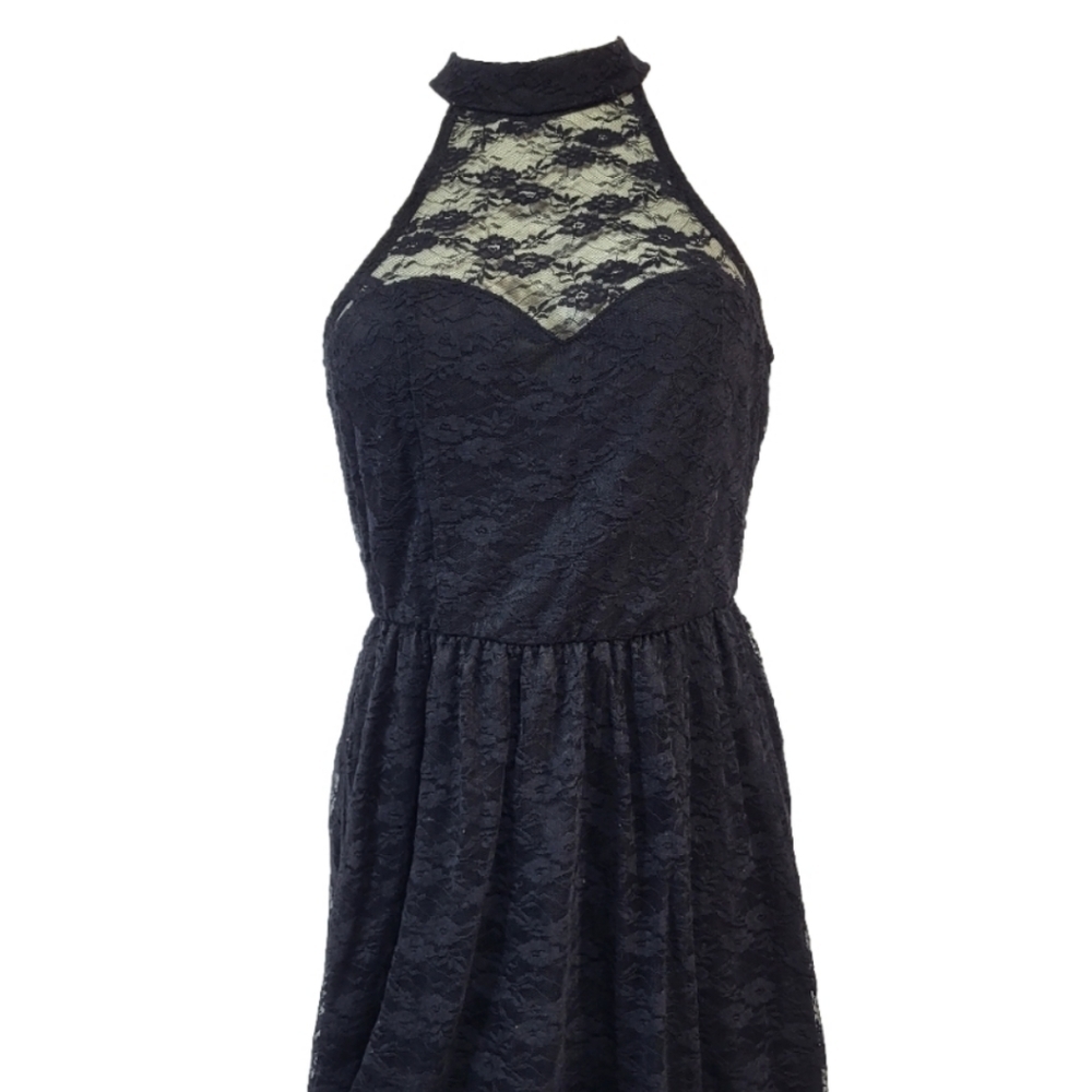 Wet Seal Black Lace Dress